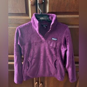 Women’s PATAGONIA Retool Snap-T Fleece Pullover Maroon Soft Womens Medium m